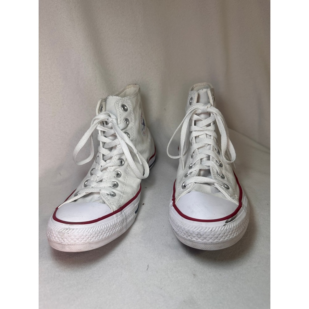 Converse Chuck Taylor All Star High Top White Canvas Mens 8 Womens 10 M7650 - Picture 4 of 8